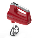 Helix Performance Premium Hand Mixer, 5-Speed Mixer, Red,