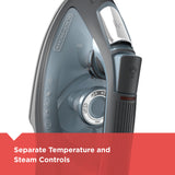 IMPACT Advanced Steam Iron with Maximum Durability and 360 Pivoting Cord, Gray