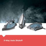 IMPACT Advanced Steam Iron with Maximum Durability and 360 Pivoting Cord, Gray