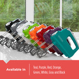 Helix Performance Premium Hand Mixer, 5-Speed Mixer, Red,